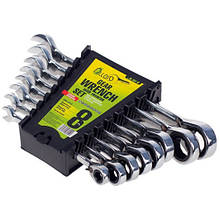 Набір ключів комбінованих тріскачкових Alloid НК20718Р