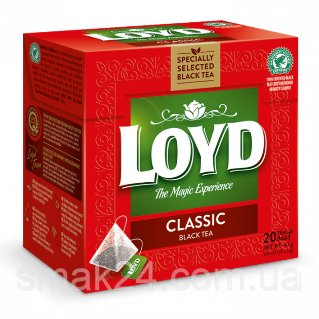 Чай чорний Класик Loyd Classic 20 пірамідок (40 г) Польща