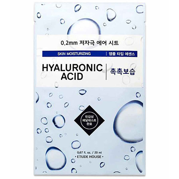 Ультратонка маска для обличчя з гіалуронової кислотою Etude House 0.2 mm Therapy Air Mask Hyaluronic Acid