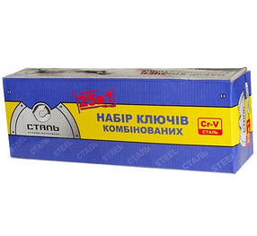 Набір ключів комбінованих Сталь 48034 25 шт., фото 4