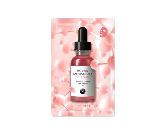 Тканинна маска для обличчя з Колагеном Merry Youth Natural Ampoule Mask