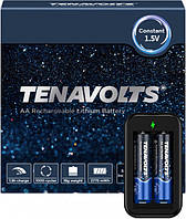 Аккумулятор Tenavolts AA 1.5V 1850mAh 2шт с зарядным устройством