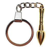 Брелок "Пензлик" 9 см золотистий (С2436)