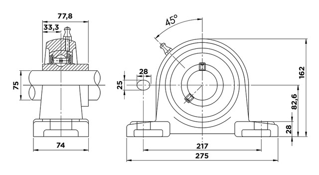 UCP 215 Підшипник
