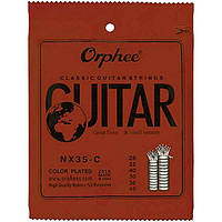 Струны Orphee NX35-C Classic Guitar Strings Nylon Black Hard Tension 28-45