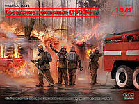 Советские пожарные 1980-х годов. Набор сборных фигур в масштабе 1/35. ICM 35623