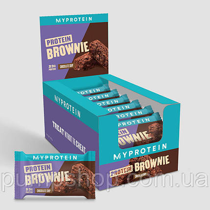 Протеїновий брауні Myprotein Protein Brownie 12 шт. 75 г ( шоколад ), фото 2