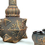 Булава з рюмками — набір для коньяку, декор «бронза», булава на весілля, фото 5