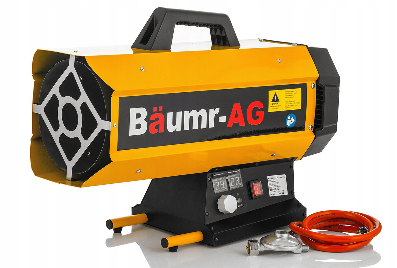 Теплова газова гармата BAUMR-AG GH-30A 45 кВт з термостатом, шлангом і редуктором, фото 1