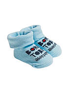 Носочки для новорожденного голубые