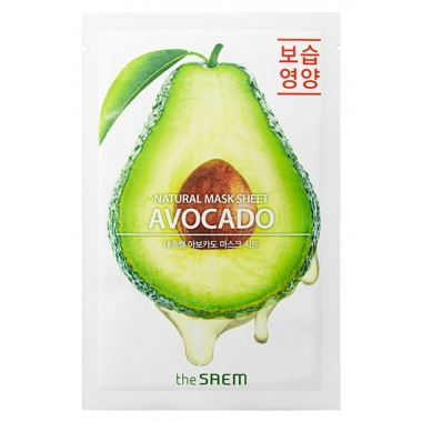 Тканинна маска для обличчя з екстрактом авокадо The Saem Natural Avocado Mask Sheet 21 мл