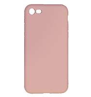 Чохол для iPhone 7, iPhone 8 силіконовий однотонний рожевий