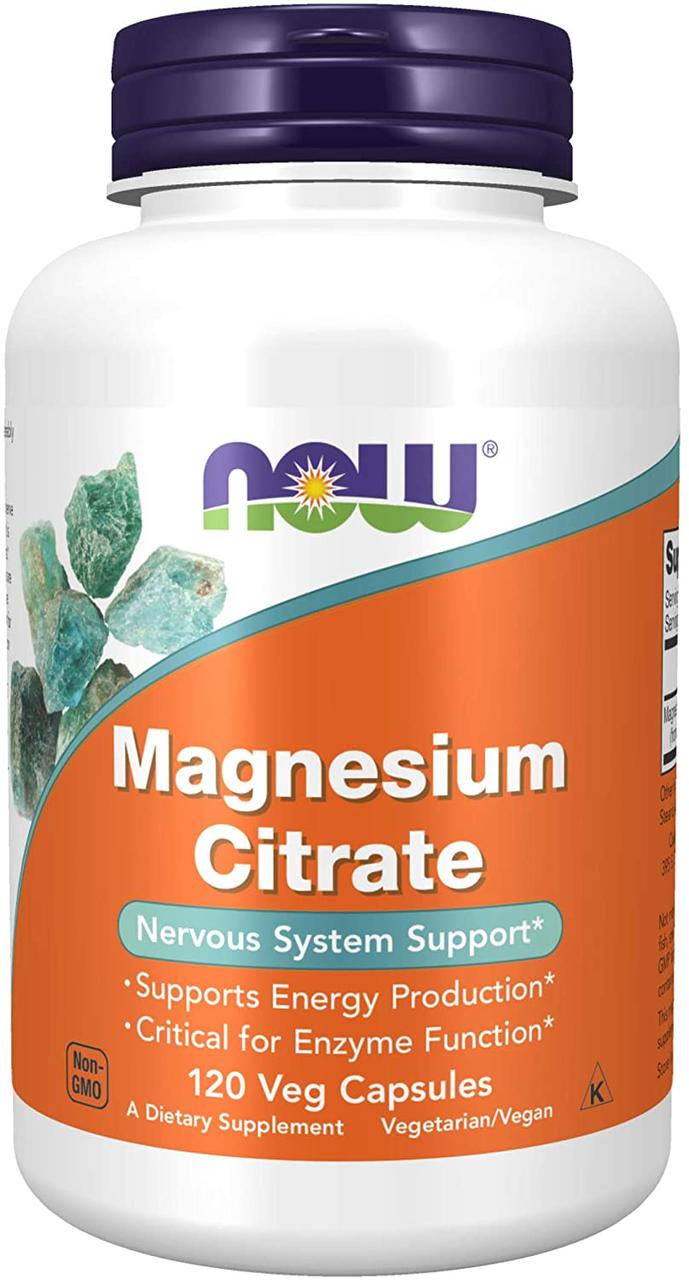 Now Foods Magnesium Citrate 400 mg 120 капсул