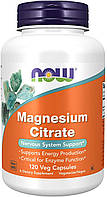 Now Foods Magnesium Citrate 400 mg 120 капсул