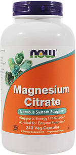 Now Foods Magnesium Citrate 240 капсул