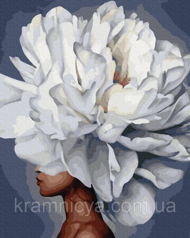 Картина за номерами Квітучий профіль (Емі Джадд), 40х50 Brushme Premium (PGX36780), фото 1