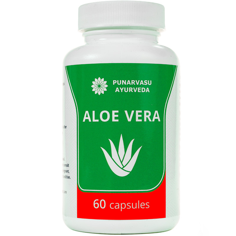 Алое вера плюс / Aloe vera - для омоложения, укрепления иммунитета, противовоспалительное - Пунарвасу - 60