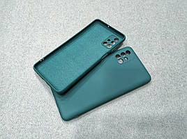 Силіконовий софт-тач чохол з мікрофіброю для Samsung Galaxy M31s чорний матовий