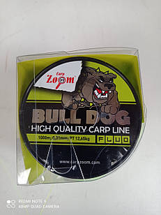Волосінь Carp Zoom Bull-Dog Carp Line 0.31 мм.1000 м. (флюросцентна)