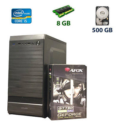 1st Player Tower / Intel Core i5-3450 (4 ядра по 3.1 - 3.5 GHz) / 8 GB DDR3 / 500 GB HDD / nVidia GeForce GT, фото 1