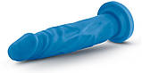 Фалоімітатор DILDO NEO 7.5INCH DUAL DENSITY COCK NEON BLUE, фото 6