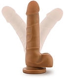 Фалоімітатор DILDO DR. SKIN REALISTIC COCK BASIC 7 MOCHA, фото 3
