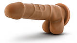 Фалоімітатор DILDO DR. SKIN REALISTIC COCK BASIC 7 MOCHA, фото 5
