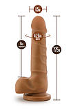 Фалоімітатор DILDO DR. SKIN REALISTIC COCK BASIC 7 MOCHA, фото 6