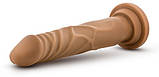 Фалоімітатор DILDO DR. SKIN REALISTIC COCK BASIC 7 MOCHA, фото 5