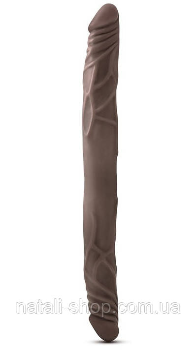 Фалоімітатор DR SKIN 14INCH DOUBLE DILDO CHOCOLATE