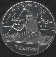 Острів Мен 1 крона 2012 «Олімпіада в Лондоні 2012 року. Гребля» UNC (KM#1444)
