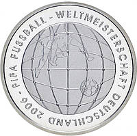 Германия 10 евро 2005 «Чемпионат мира по футболу в Германии в 2006» Серебро Proof