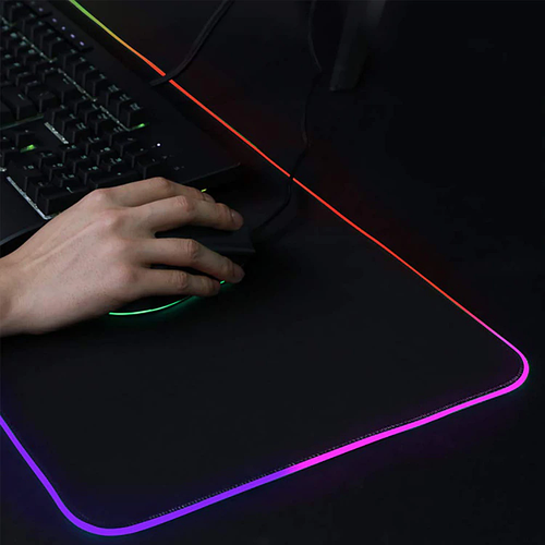 RGB коврик для игровой мыши, большой размер, цветной, светящийся, для ...