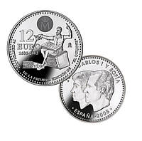 Испания 12 евро 2005 «Дон Кихот» Серебро UNC (KM#1067)