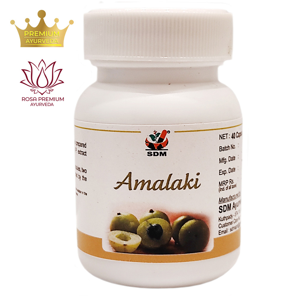 Амалаки капсули (Amalaki Capsules, SDM), 40 капсул — Аюрведа преміум'якості, фото 1