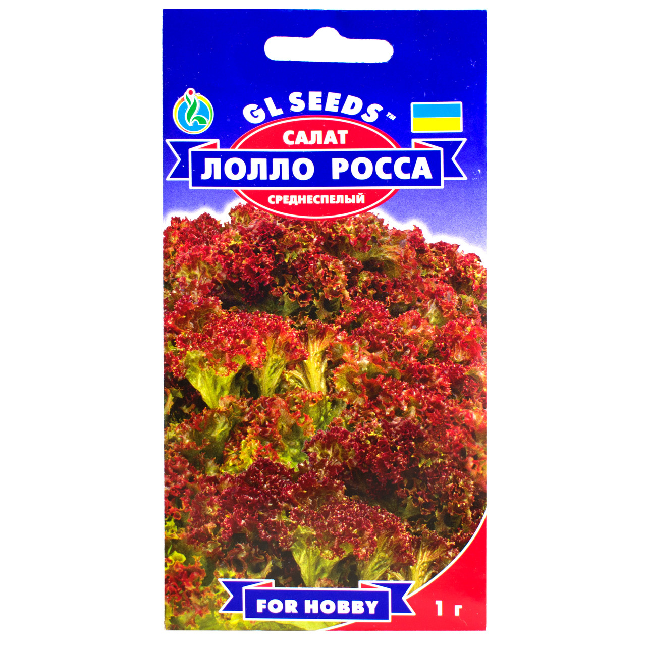Салат Лолло Росса 1 г Gl Seeds, фото 1