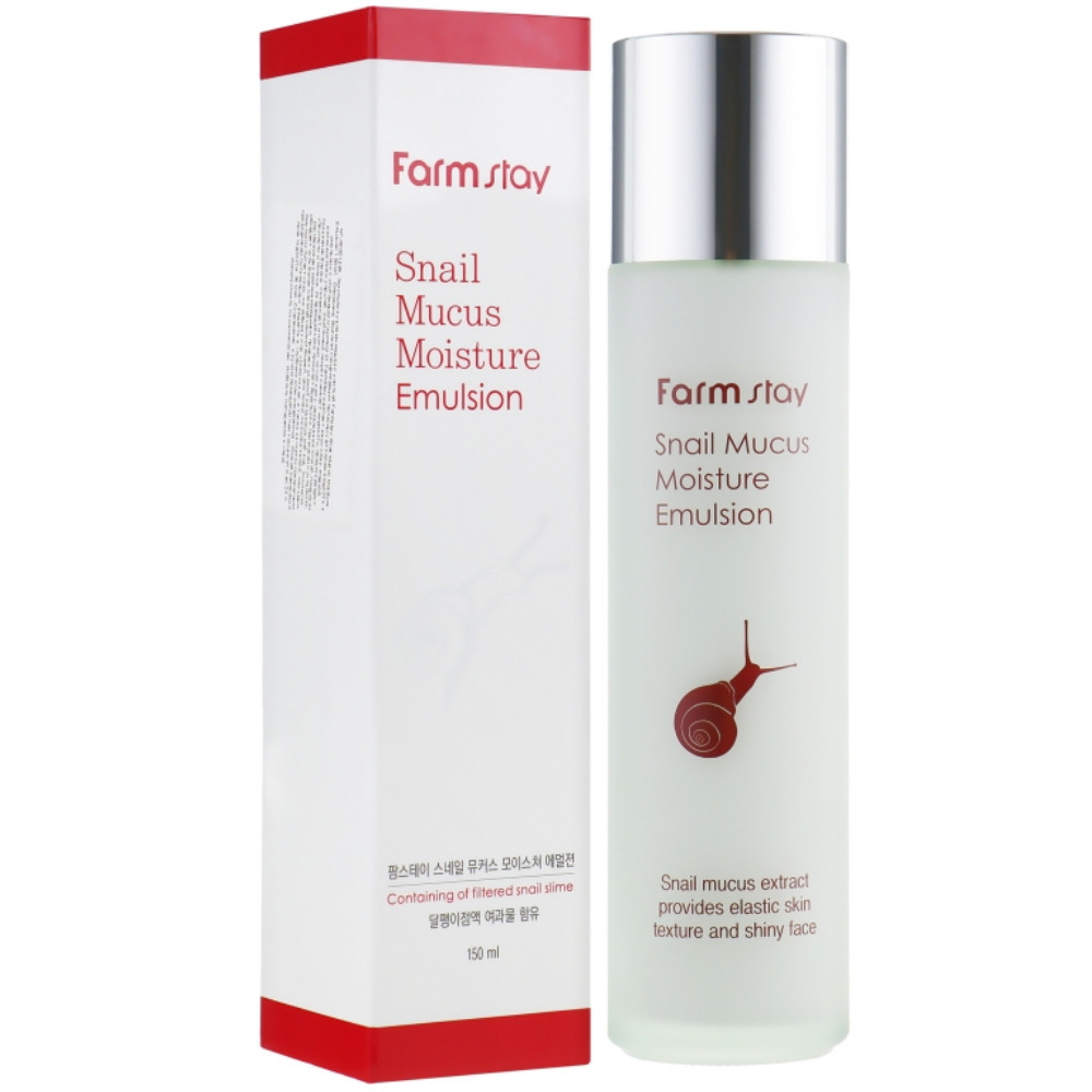 Зволожуюча емульсія для обличчя з муцином равлика FarmStay Snail Mucus Moisture Emulsion 150 мл