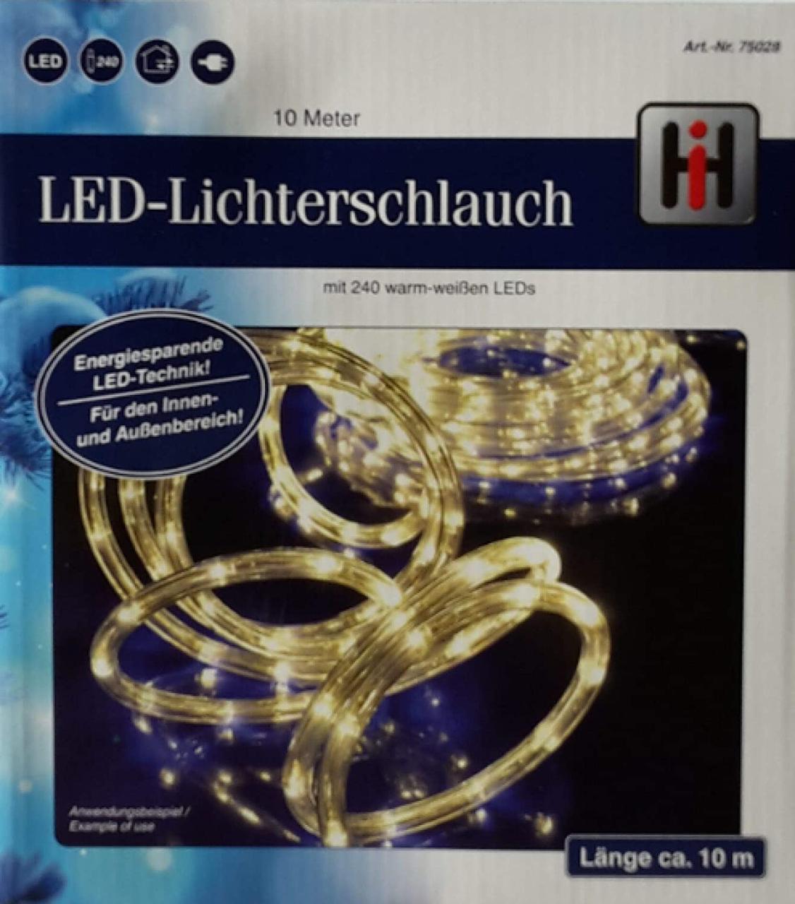 Трубчаста гірлянда LED 10м HI lichtschlauch 10 meter