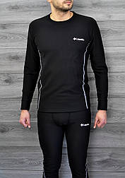 Чоловіча термобілизна Columb1a чорного кольору тепле. Живе фото. топ