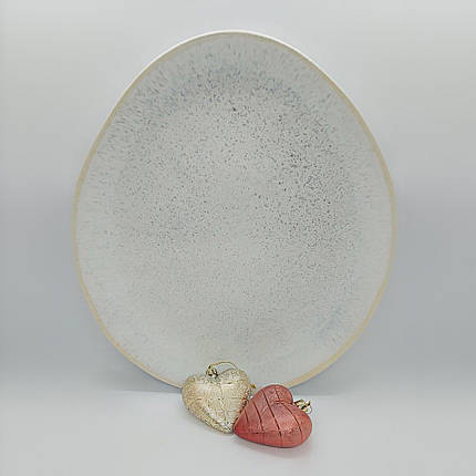 Овальна тарілка професійна керамічний посуд для кафе ресторанів і вдома 27х23 см, фото 2