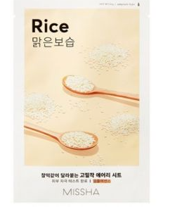 Освіжаюча тканинна маска з екстрактом рису Маска для обличчя MISSHA Airy Fit Sheet Mask Rice