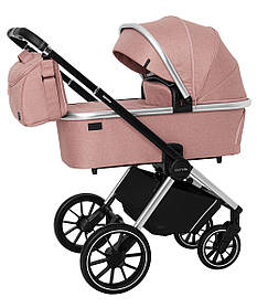 Універсальна коляска 3 в 1 CARRELLO Optima CRL-6504 (3in1) Hot Pink у льоні Рожева