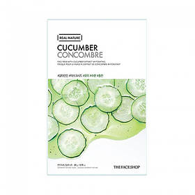 Відновлююча тканинна маска з екстрактом огірка The Face Shop Real Nature Cucumber
