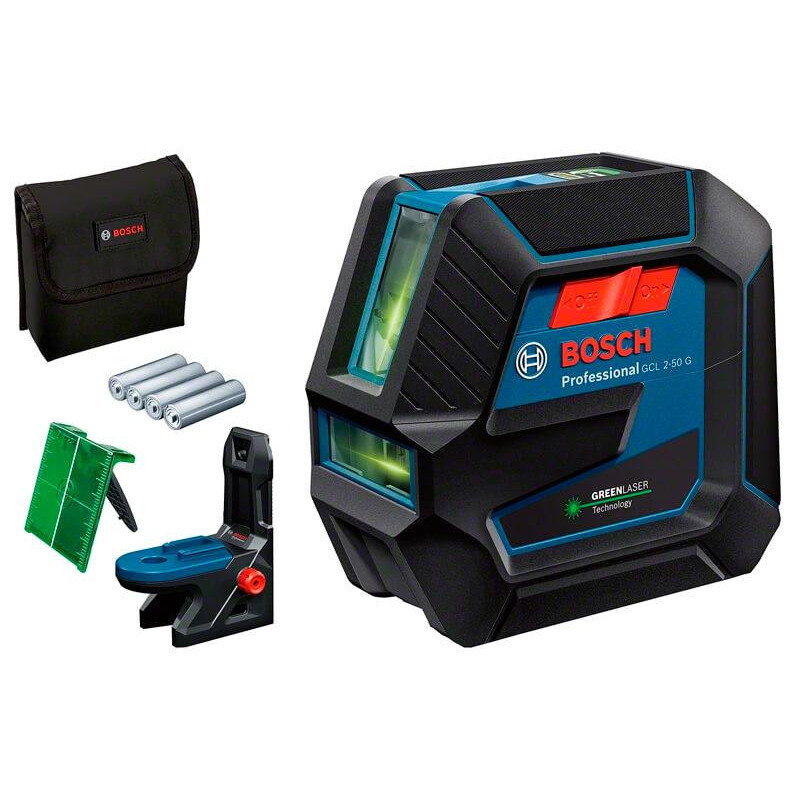 Лазерний нівелір Bosch GCL 2-50 G Professional (15 м) + тримач RM 10 + чохол + мішень (0601066M00)