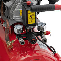 Компресор 50 л, 2.23 кВт, 220 В, 8 атм, 354 л/хв, 2 циліндра INTERTOOL PT-0004, фото 3