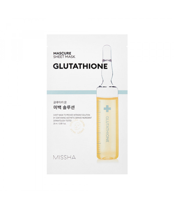 Осветляющая тканевая маска с глутатионом Missha Mascure Whitening Solution Sheet Mask