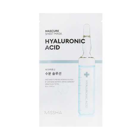 Зволожуюча маска для обличчя з гіалуронової кислотою Missha Mascure Hydra Solution Sheet Mask