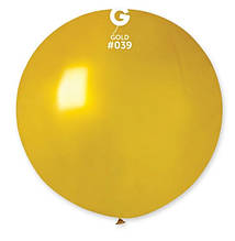 Латексна кулька металік Золотий 31"/39/80см Gold