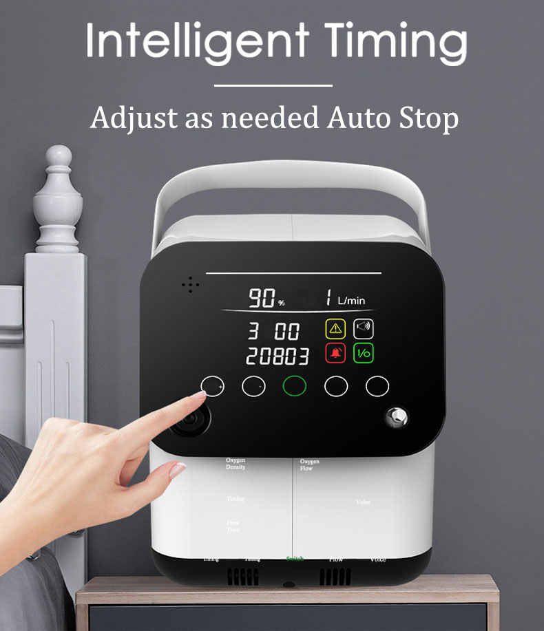 Генератор кисню 7 літрів OXYGEN ZY-1Sh Кисневий концентратор апарат 7 л/хв інгалятор, фото 1