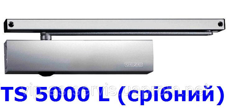 Доводчик Geze TS 5000 L со скользящей тягой (серебристый)